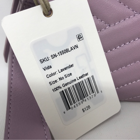 Hobo Quilted Leather Vida Wristlet OS - Lavender